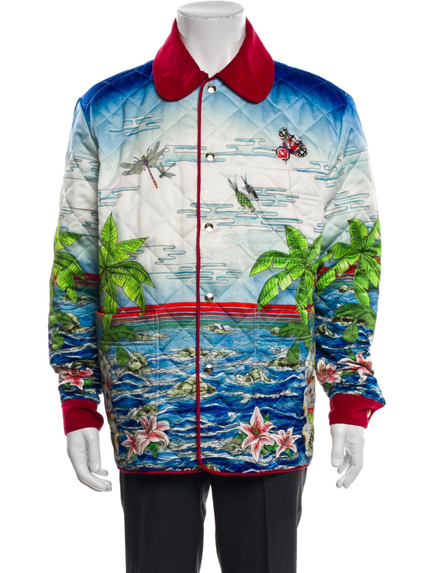 Casablanca 2022 Graphic Print Bomber Jacket