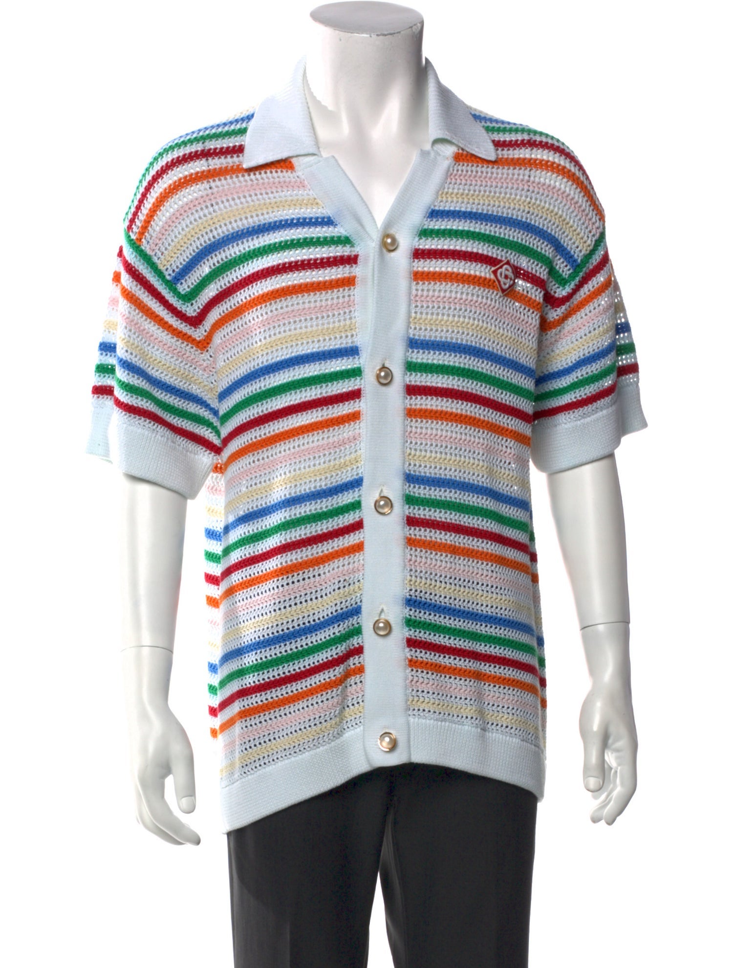 Casablanca 2023 Striped Polo Sweater