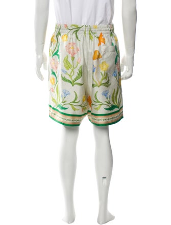 Casablanca Silk Jogger Shorts