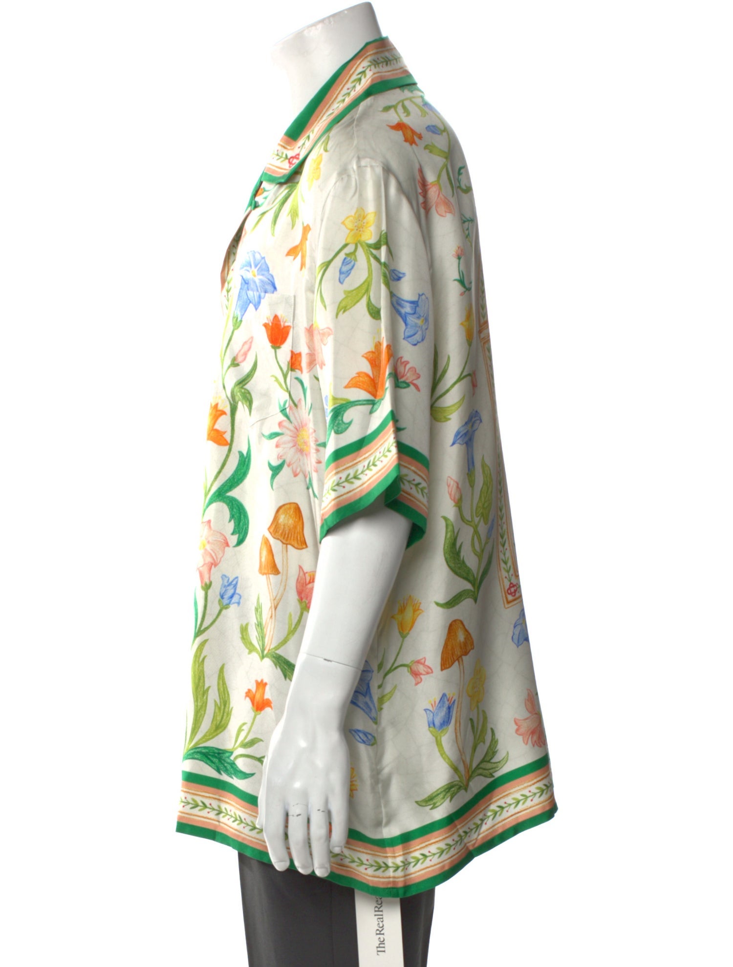 Casablanca Silk Floral Print Shirt