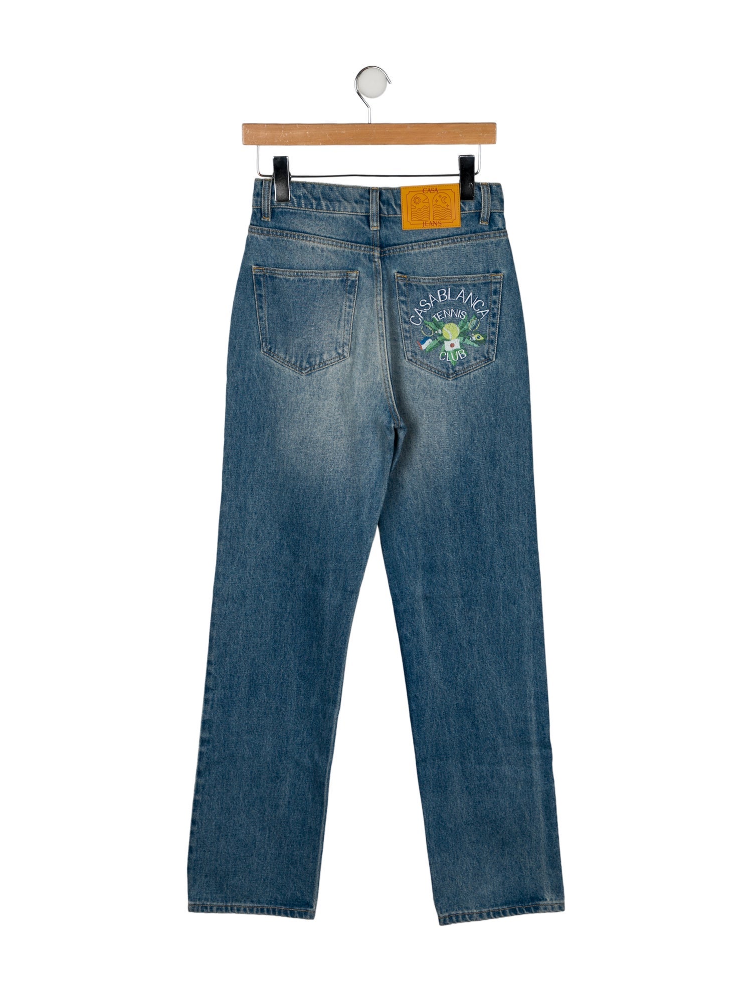 Casablanca High-Rise Wide Leg Jeans