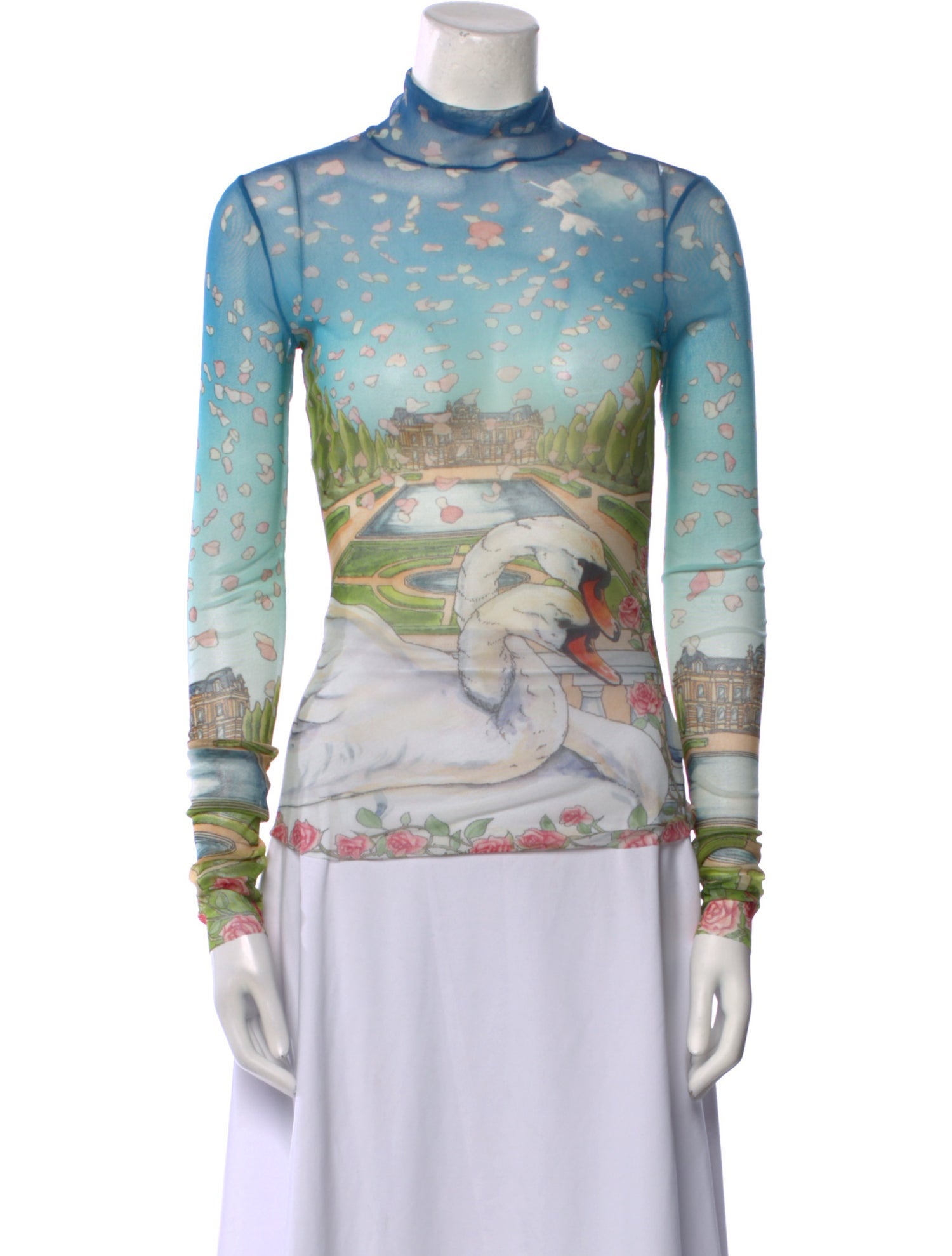 Casablanca Printed Turtleneck Sweatshirt