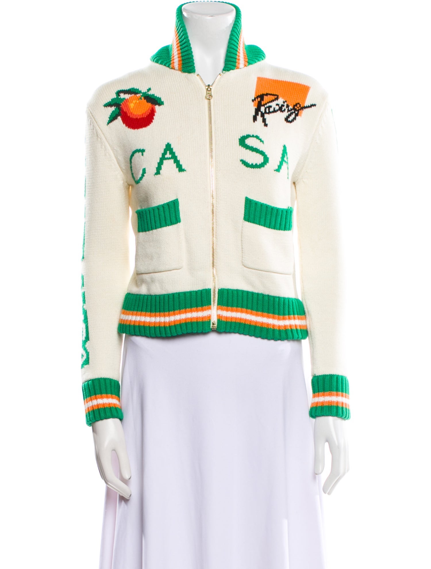 Casablanca Graphic Print Crew Neck Sweater