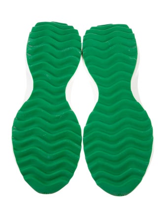 Casablanca Leather Colorblock Pattern Sneakers