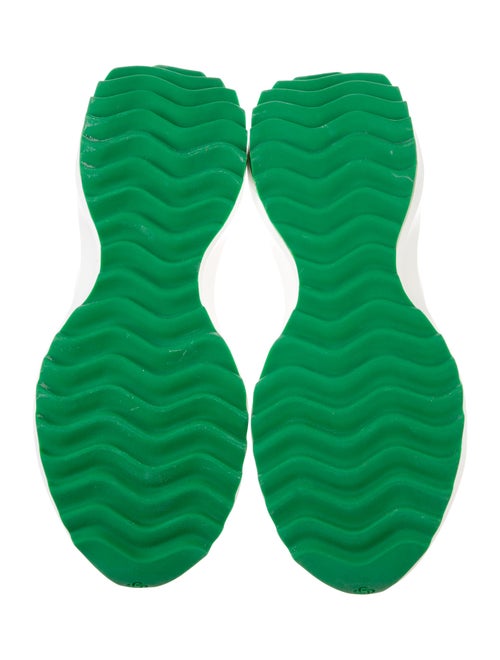 Casablanca Leather Colorblock Pattern Sneakers