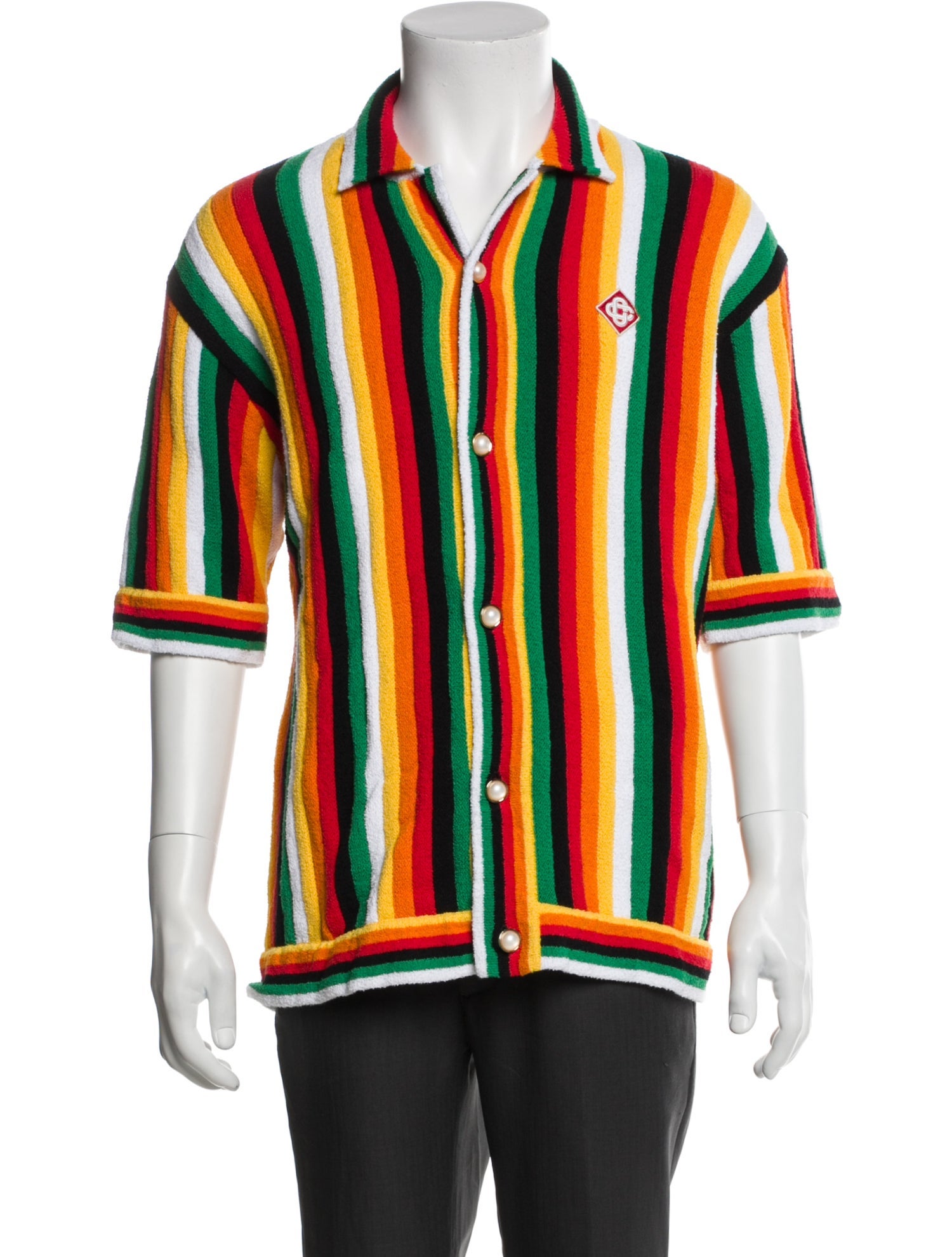 Casablanca 2024 Striped Towelling Shirt