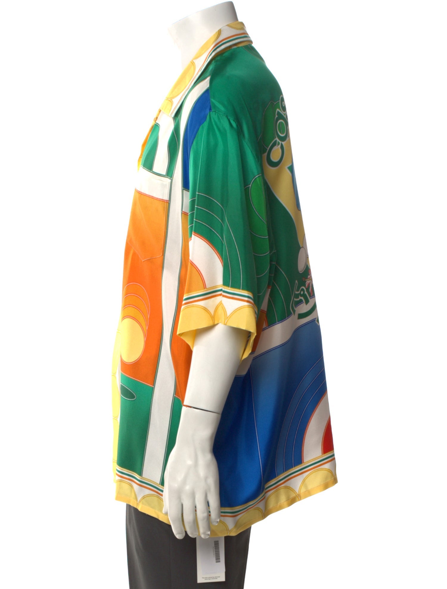 Casablanca 2022 Cuban Collar Short-Sleeve Shirt 'Multicolor' Shirt