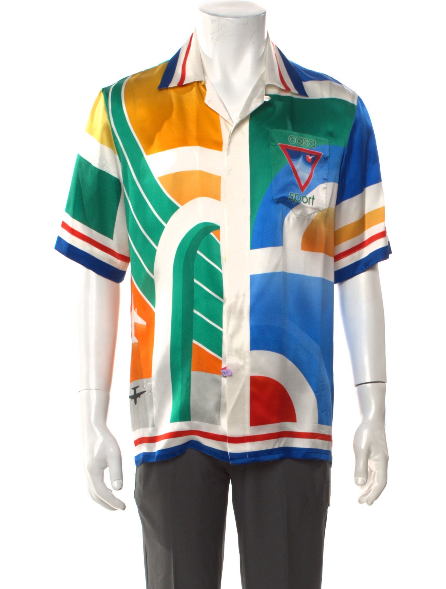 Casablanca 2022 'Casa Sport' Cuban Collar 'Multicolor' Shirt