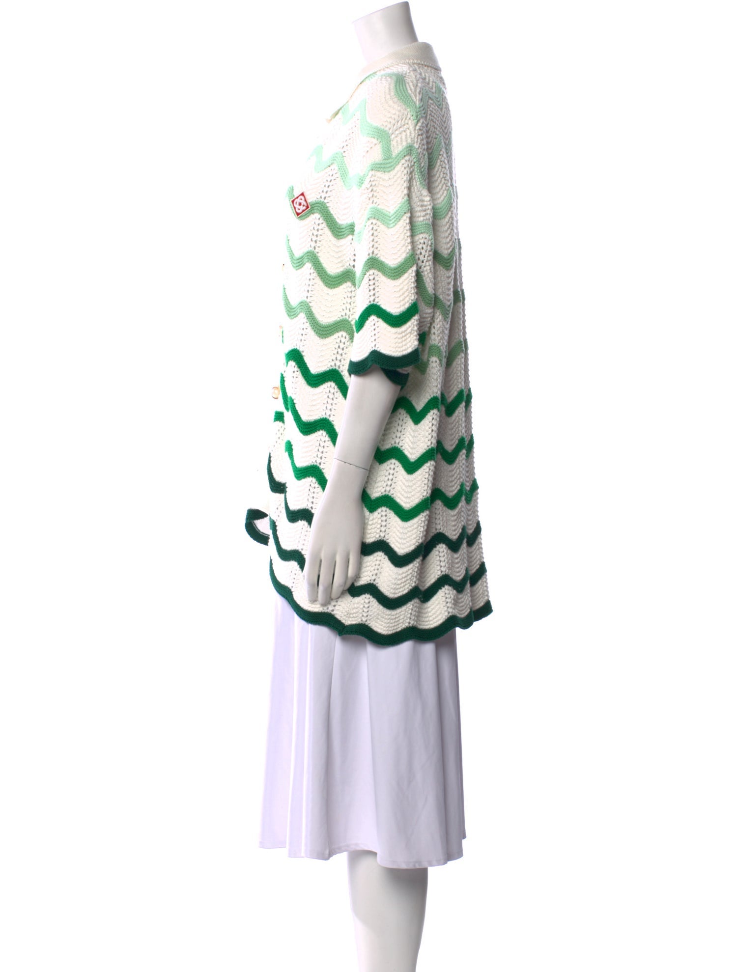 Casablanca Striped Open Front Sweater w/ Tags