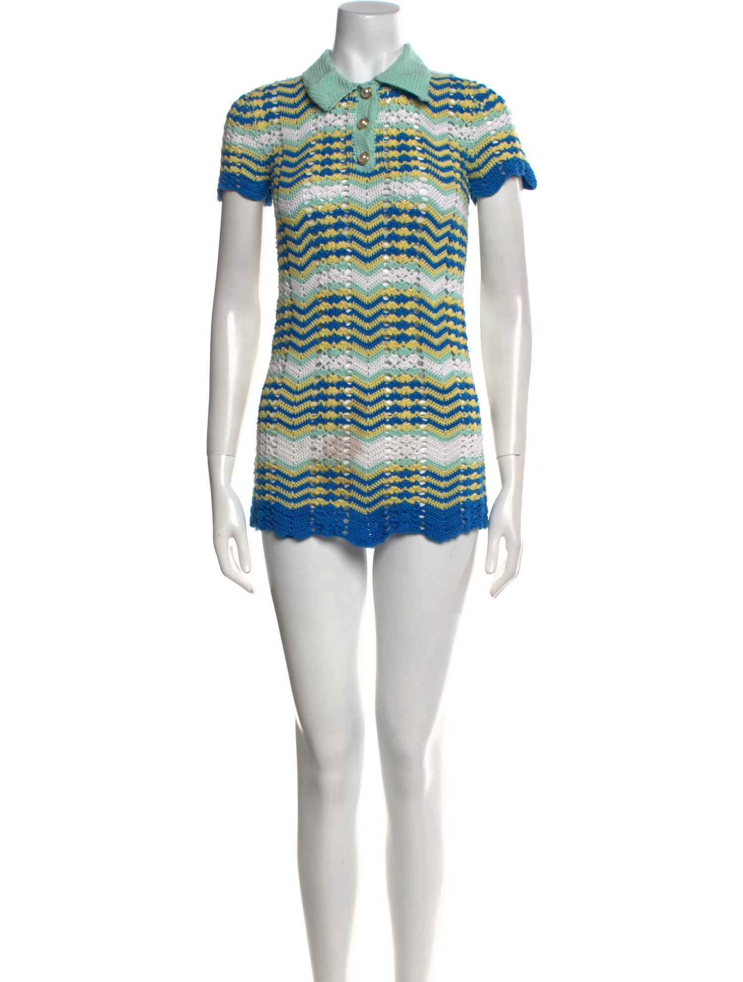 Casablanca Striped Mini Dress