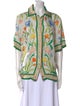 Casablanca 2023 Silk Button-Up Top