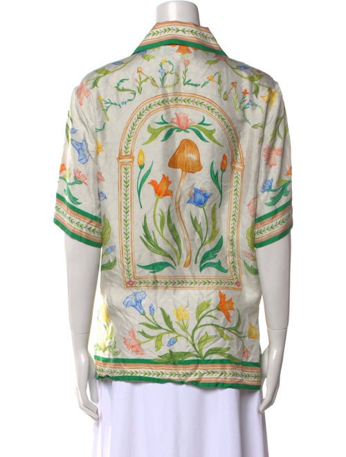 Casablanca 2023 Silk Button-Up Top