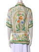 Casablanca 2023 Silk Button-Up Top
