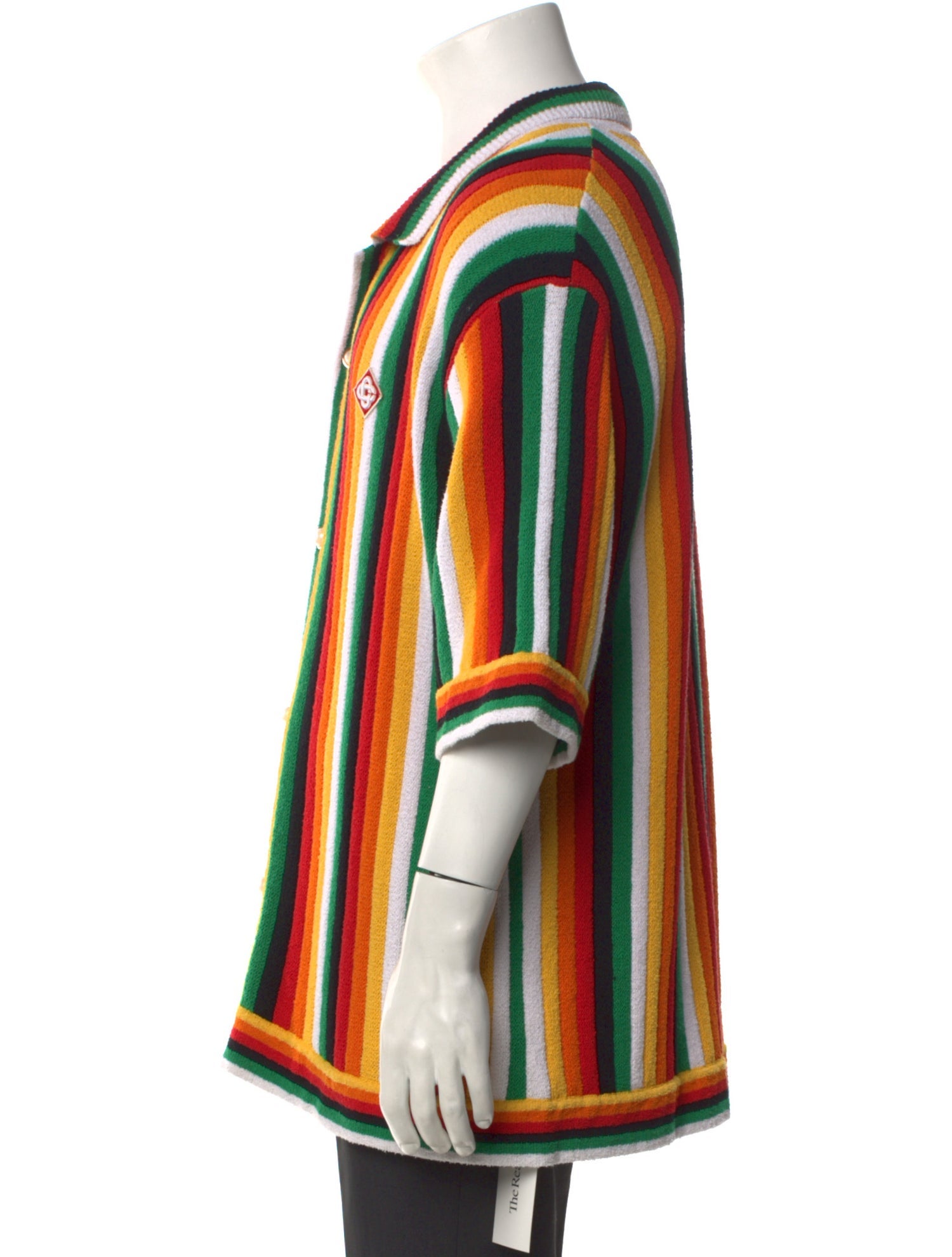 Casablanca Striped Short Sleeve Shirt