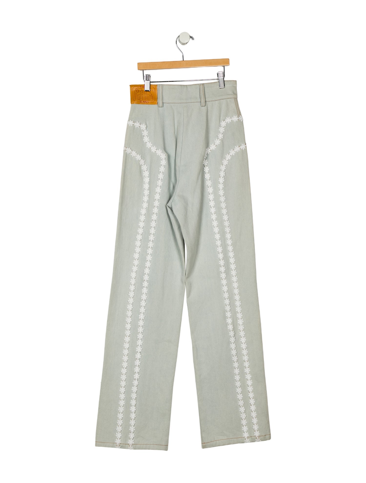 Casablanca High-Rise Wide Leg Jeans