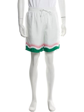 Casablanca Silk Jogger Shorts