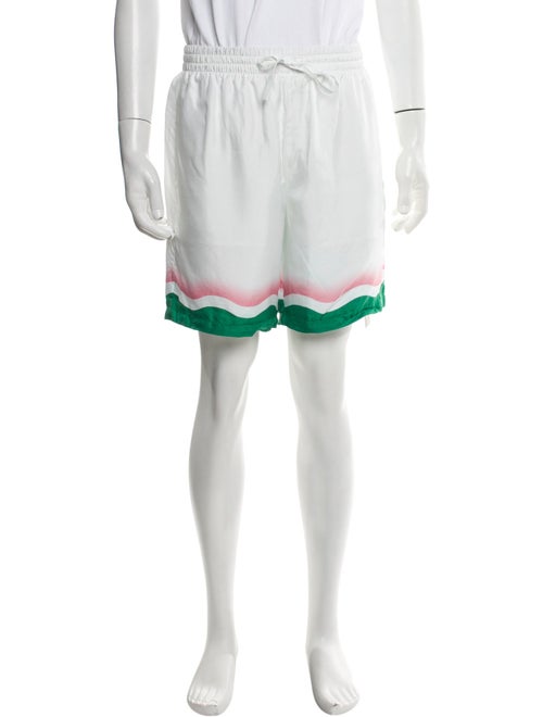 Casablanca Silk Jogger Shorts