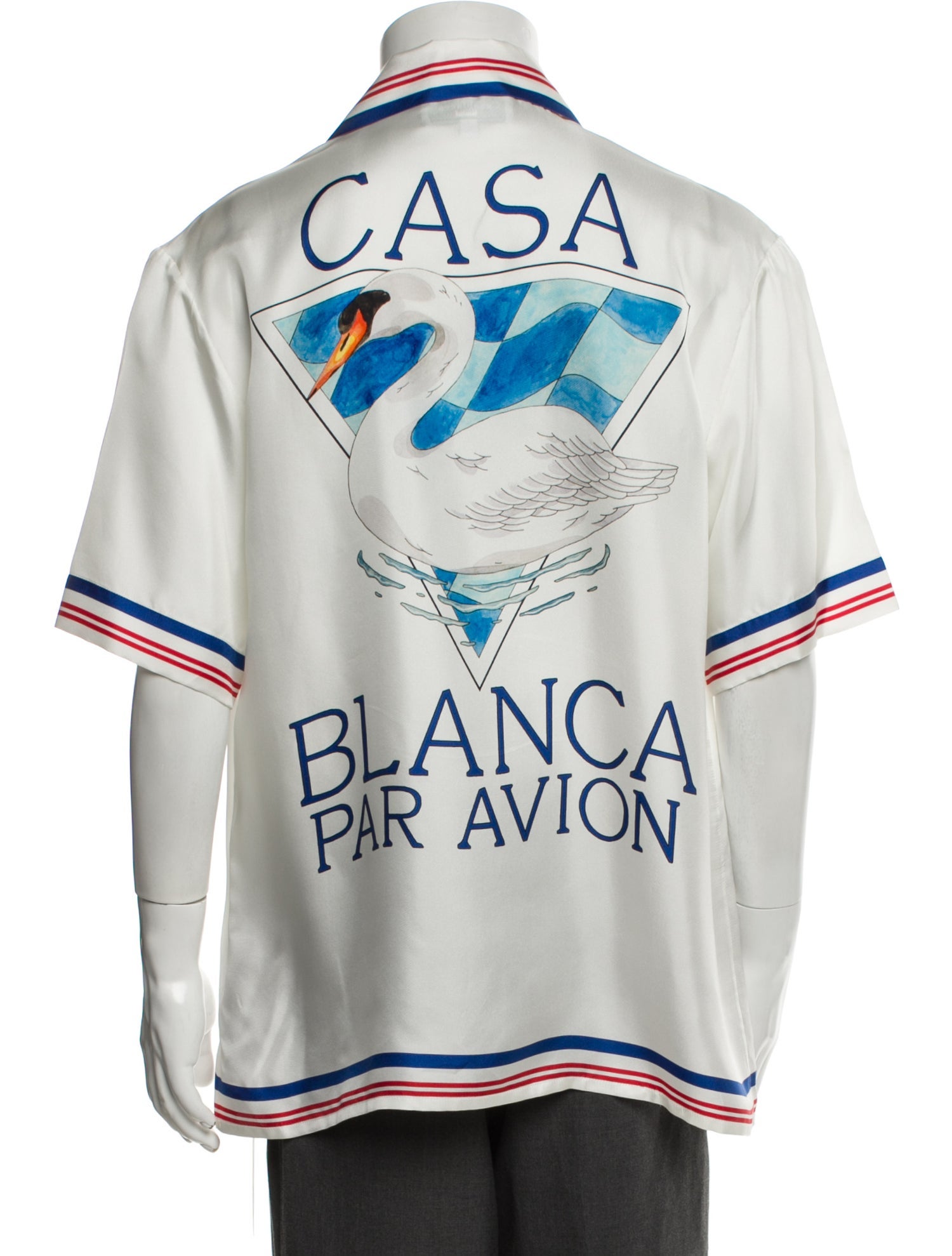 Casablanca Silk Graphic Print Shirt