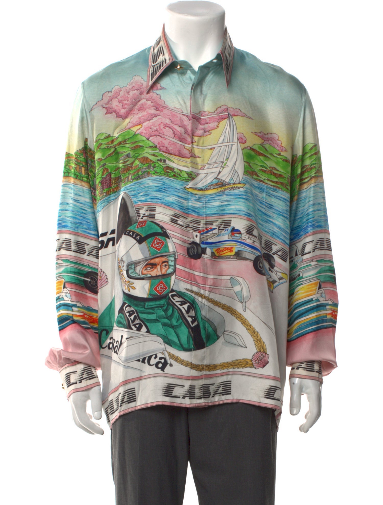 Casablanca Silk Printed Shirt