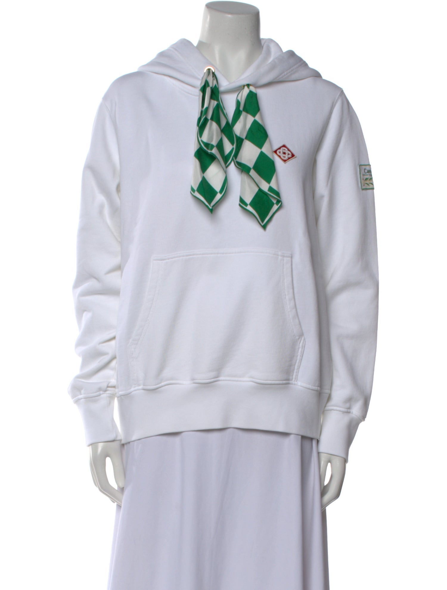 Casablanca Plaid Print Crew Neck Sweatshirt
