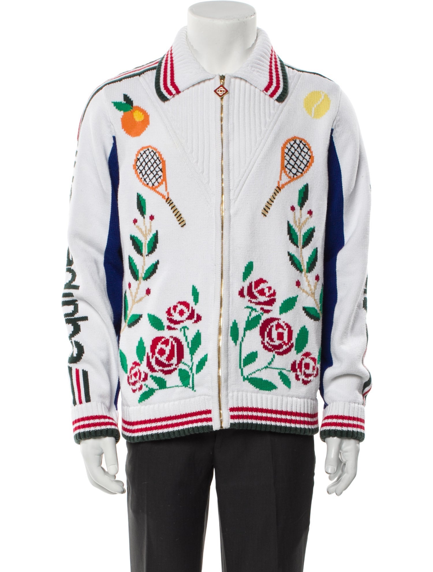 Casablanca Printed Varsity Jacket