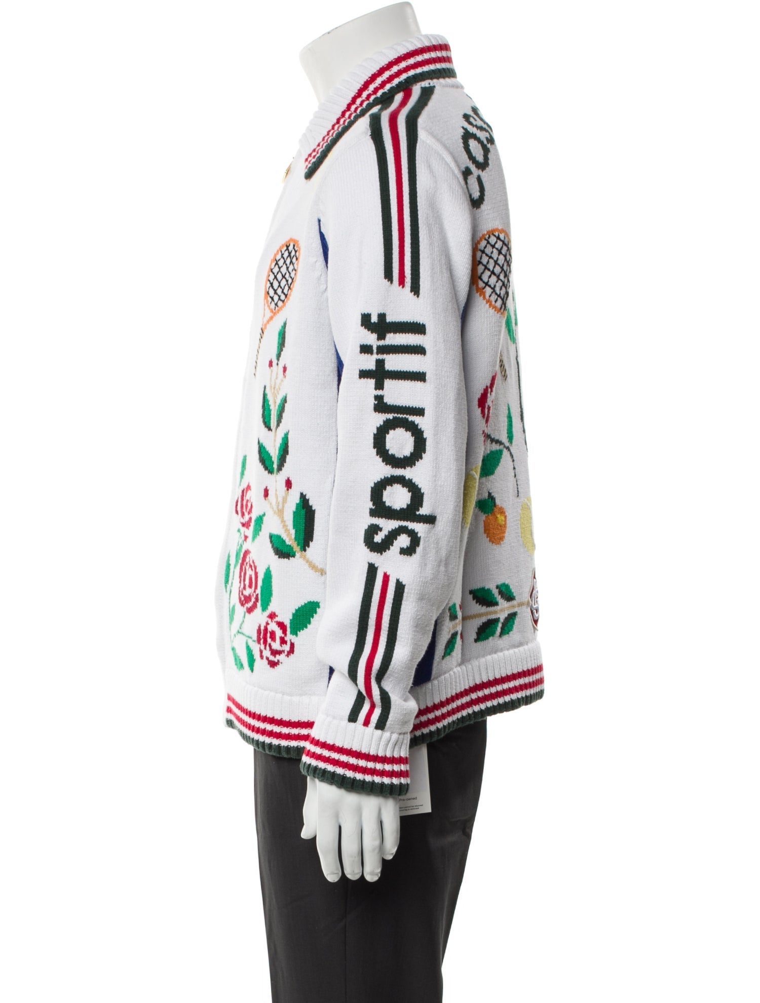 Casablanca Printed Varsity Jacket