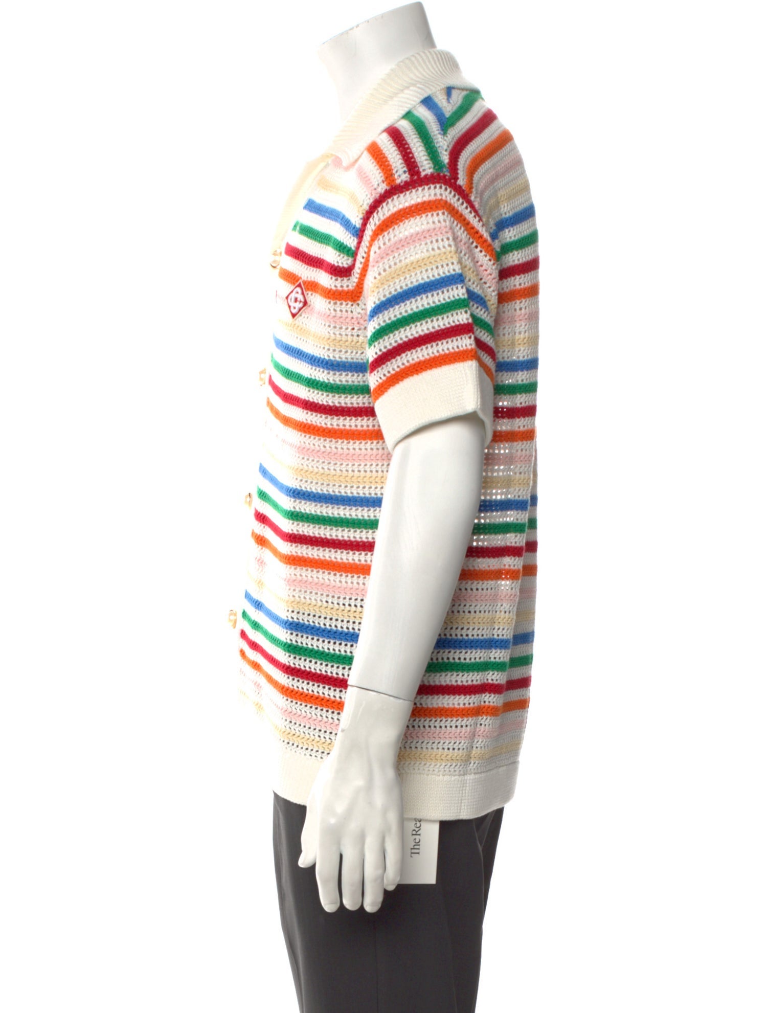 Casablanca Striped V-Neck Cardigan w/ Tags