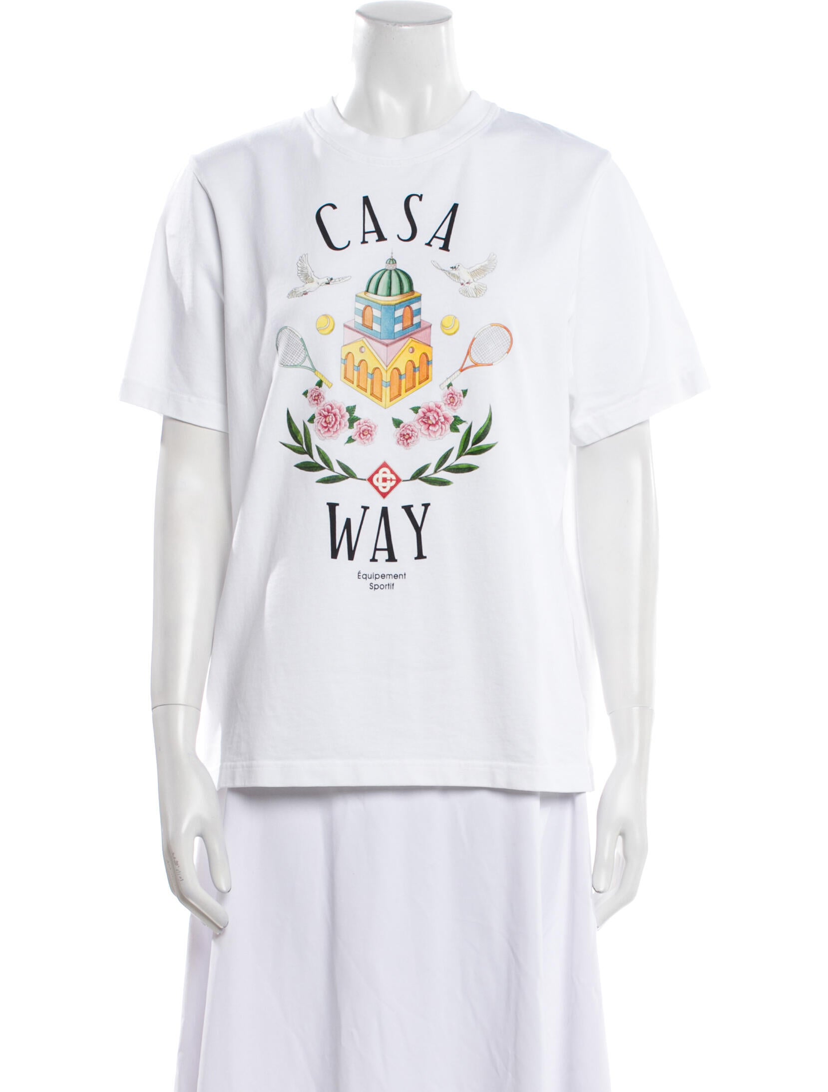 Casablanca Graphic Print Crew Neck T-Shirt