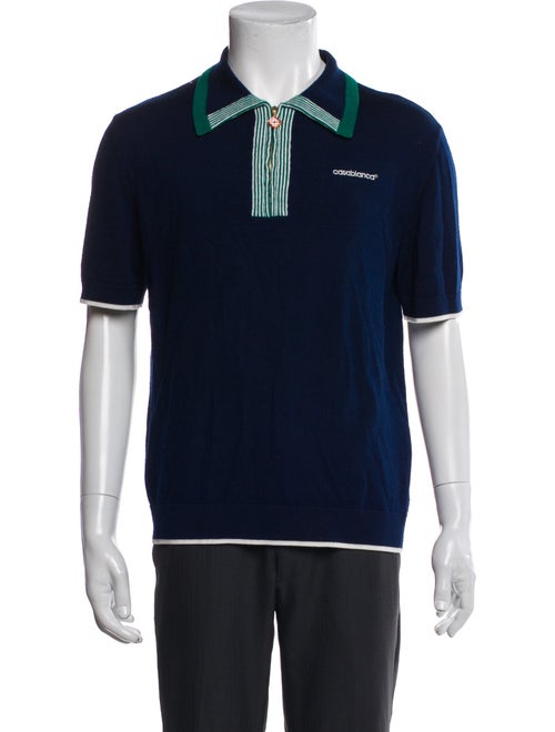 Casablanca 2025 Merino Wool Polo Shirt