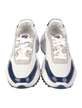 Casablanca Atlantis 'Patent White Blue' Athletic Sneakers
