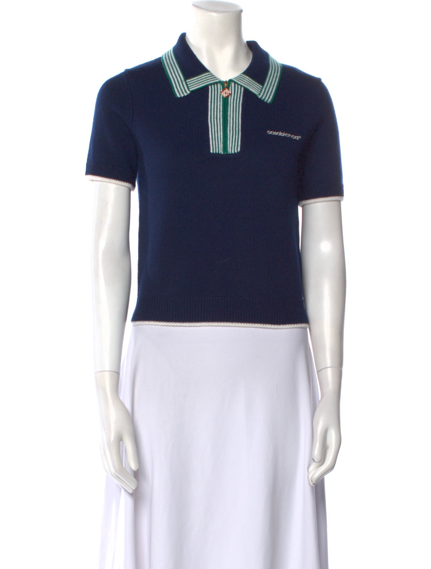 Casablanca 2025 Tennis Knit Polo Polo