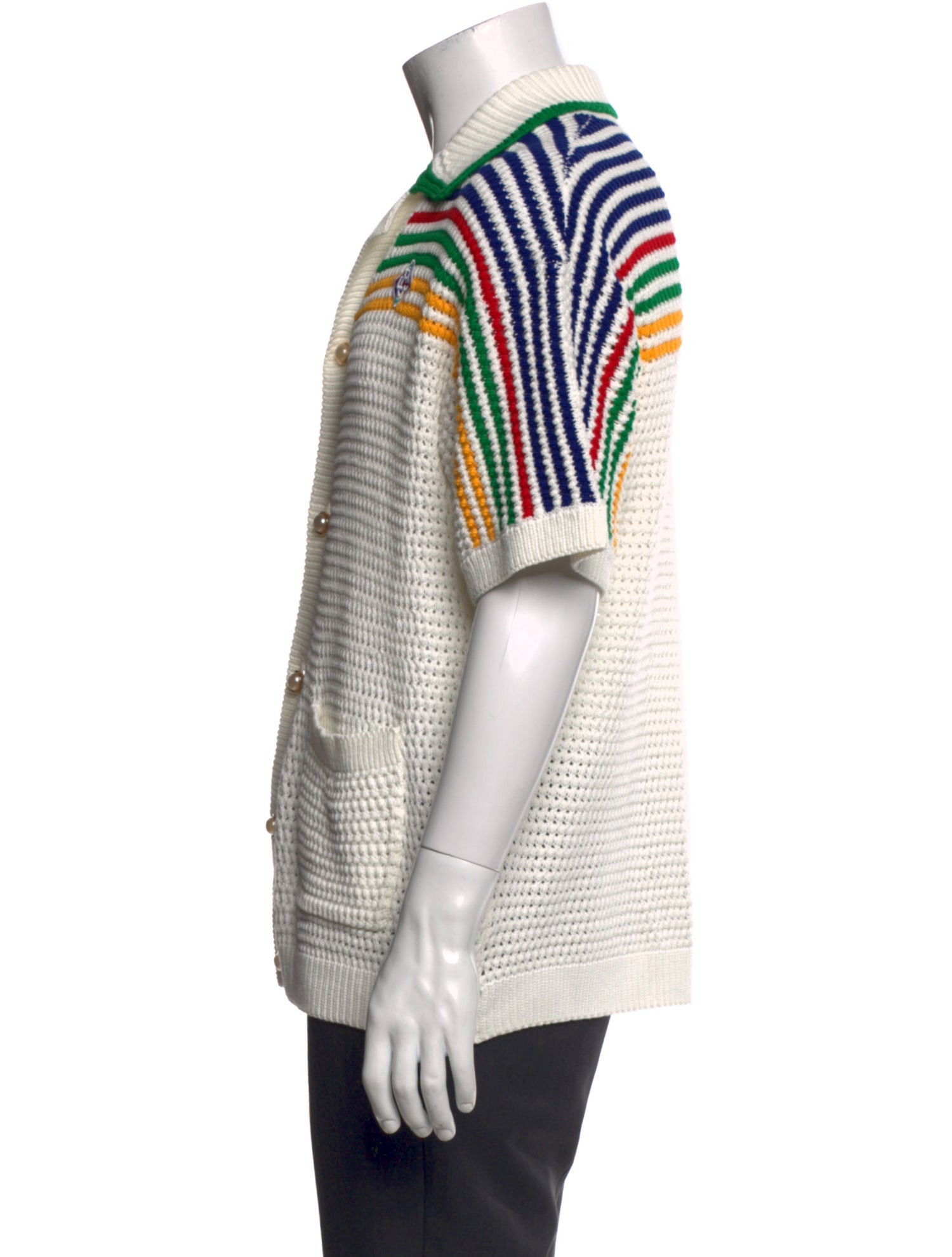 Casablanca 2023 Faux Pearl Accents Shirt w/ Tags