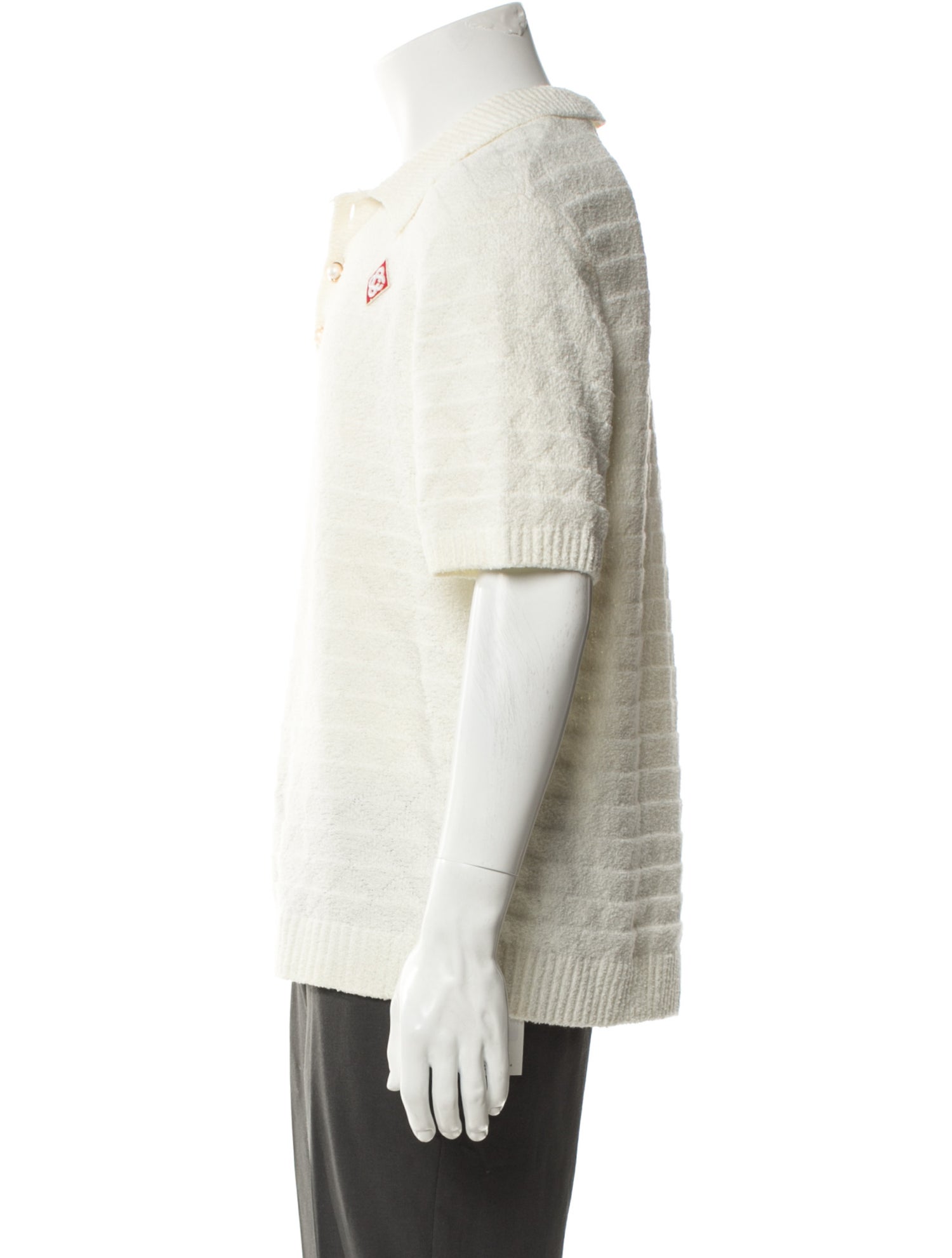 Casablanca Collar Short Sleeve Polo Shirt