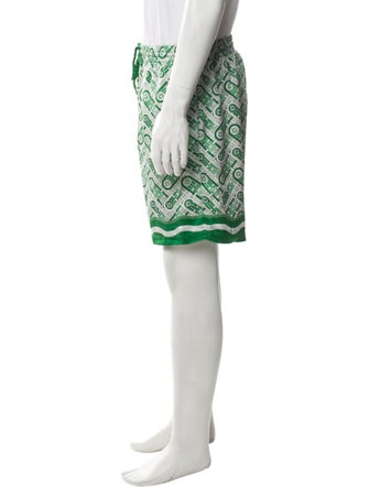 Casablanca Silk Jogger Shorts