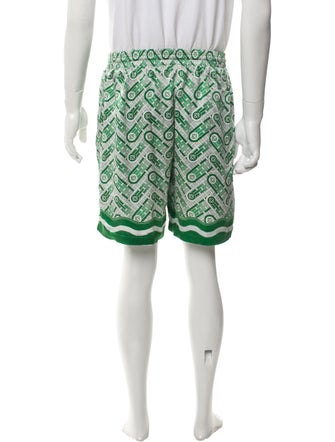 Casablanca Silk Jogger Shorts