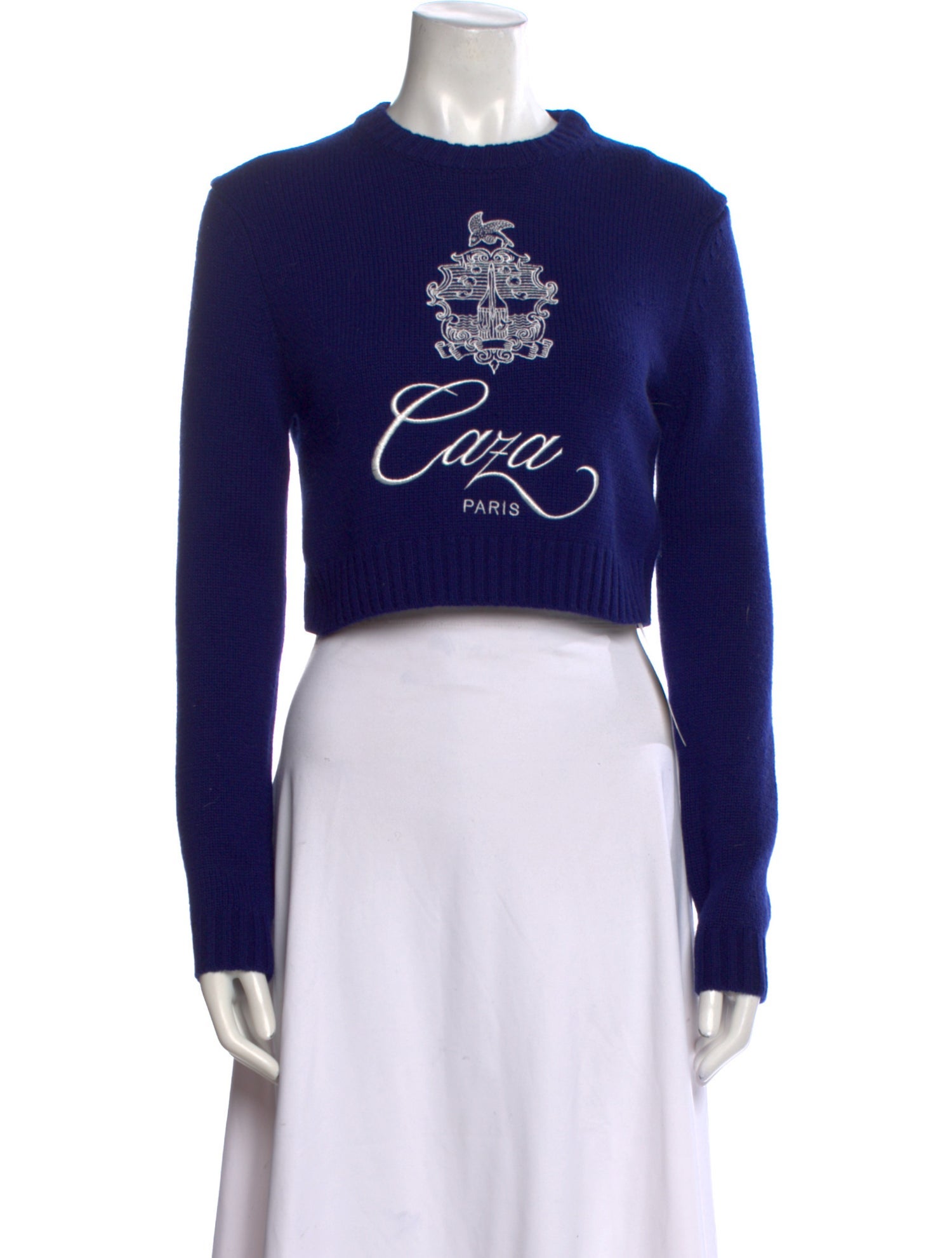 Casablanca Merino Wool Graphic Print Sweater