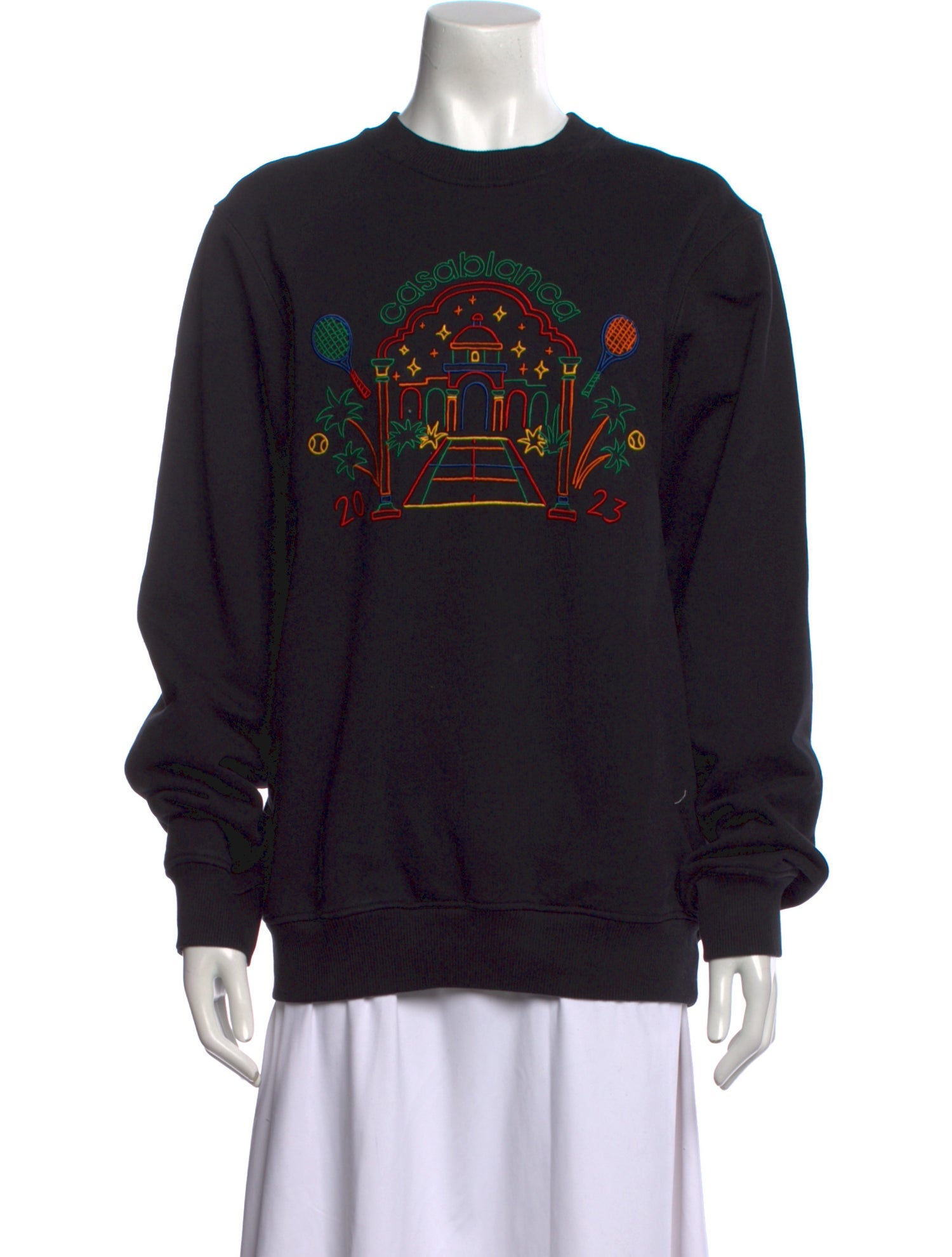Casablanca Graphic Print Crew Neck Sweatshirt