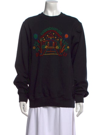 Casablanca Graphic Print Crew Neck Sweatshirt