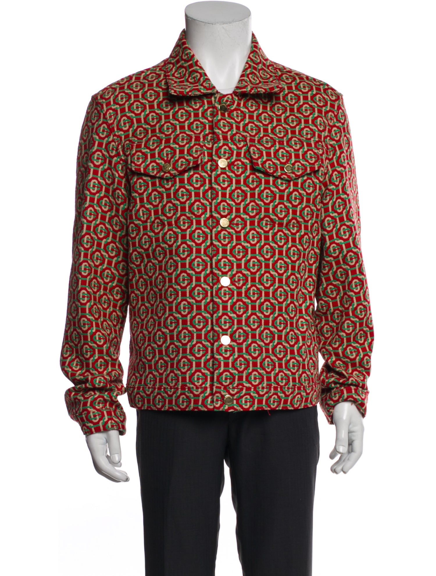 Casablanca 2021 Virgin Wool Trucker Jacket