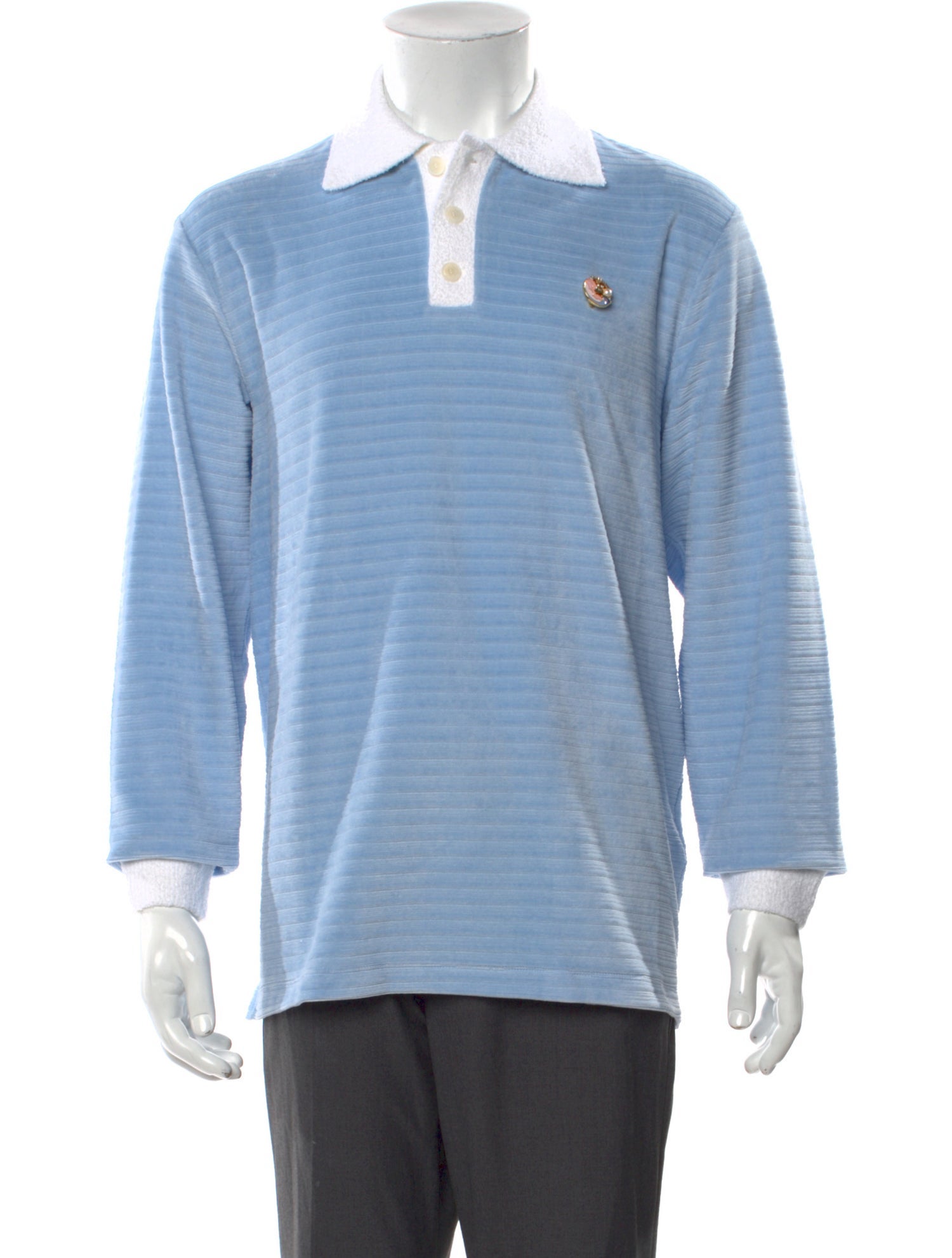 Casablanca Colorblock Pattern Collar Polo Shirt w/ Tags