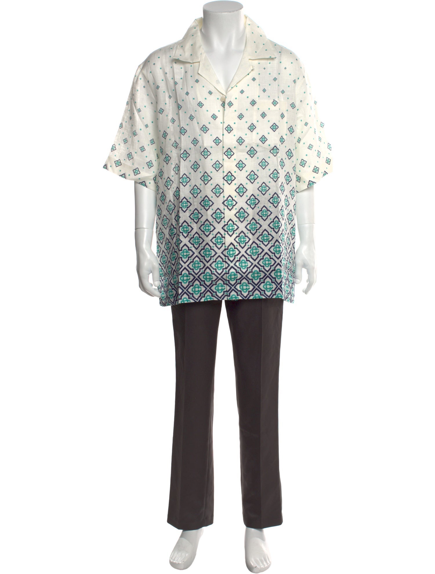 Casablanca Linen Printed Shirt w/ Tags