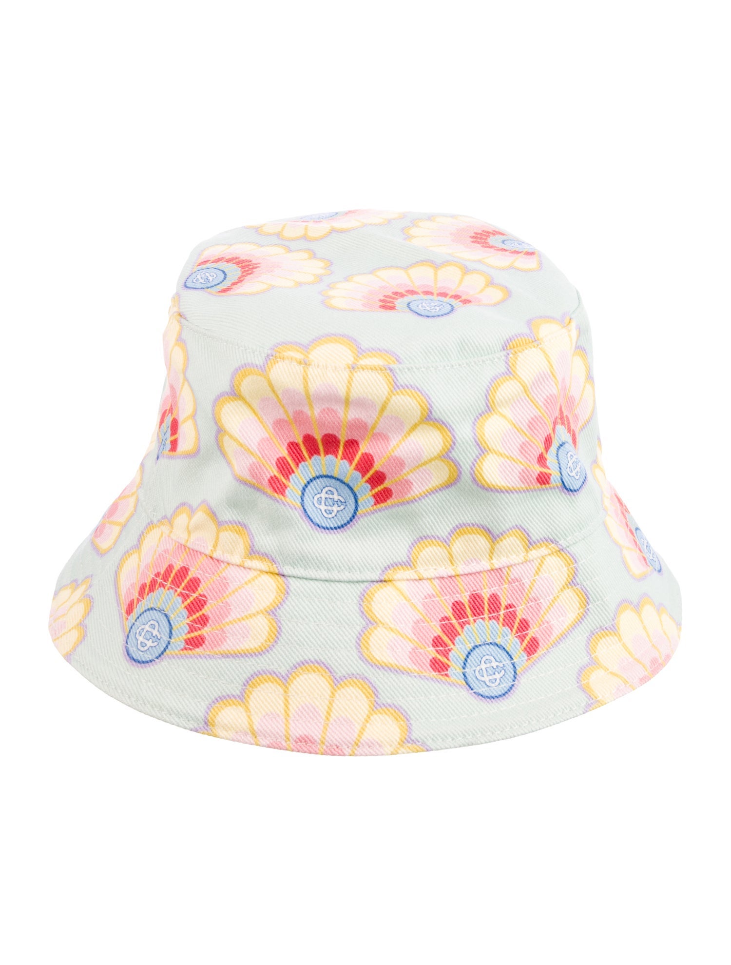 Casablanca Printed Denim Bucket Hat 'Rainbow Shell'