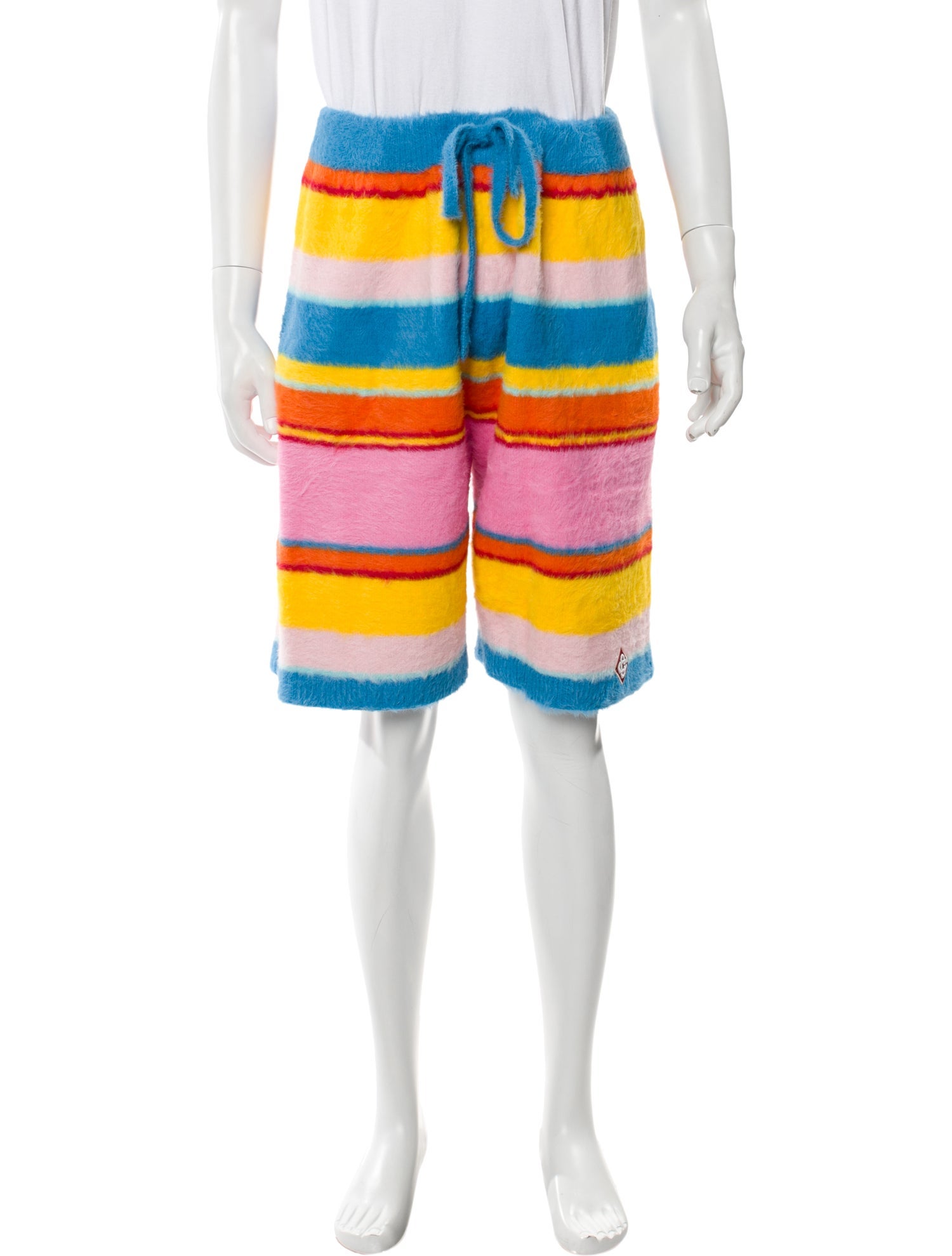 Casablanca Striped Jogger Shorts