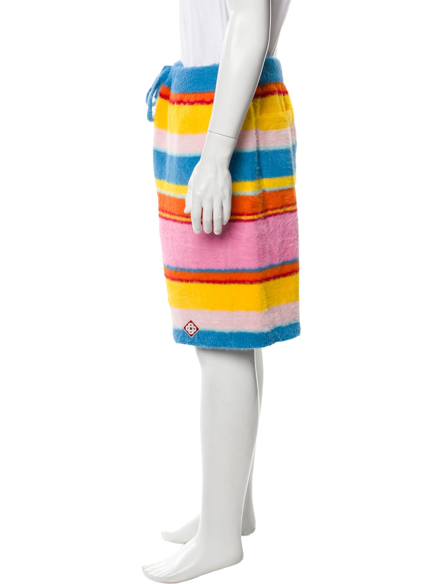 Casablanca Striped Jogger Shorts