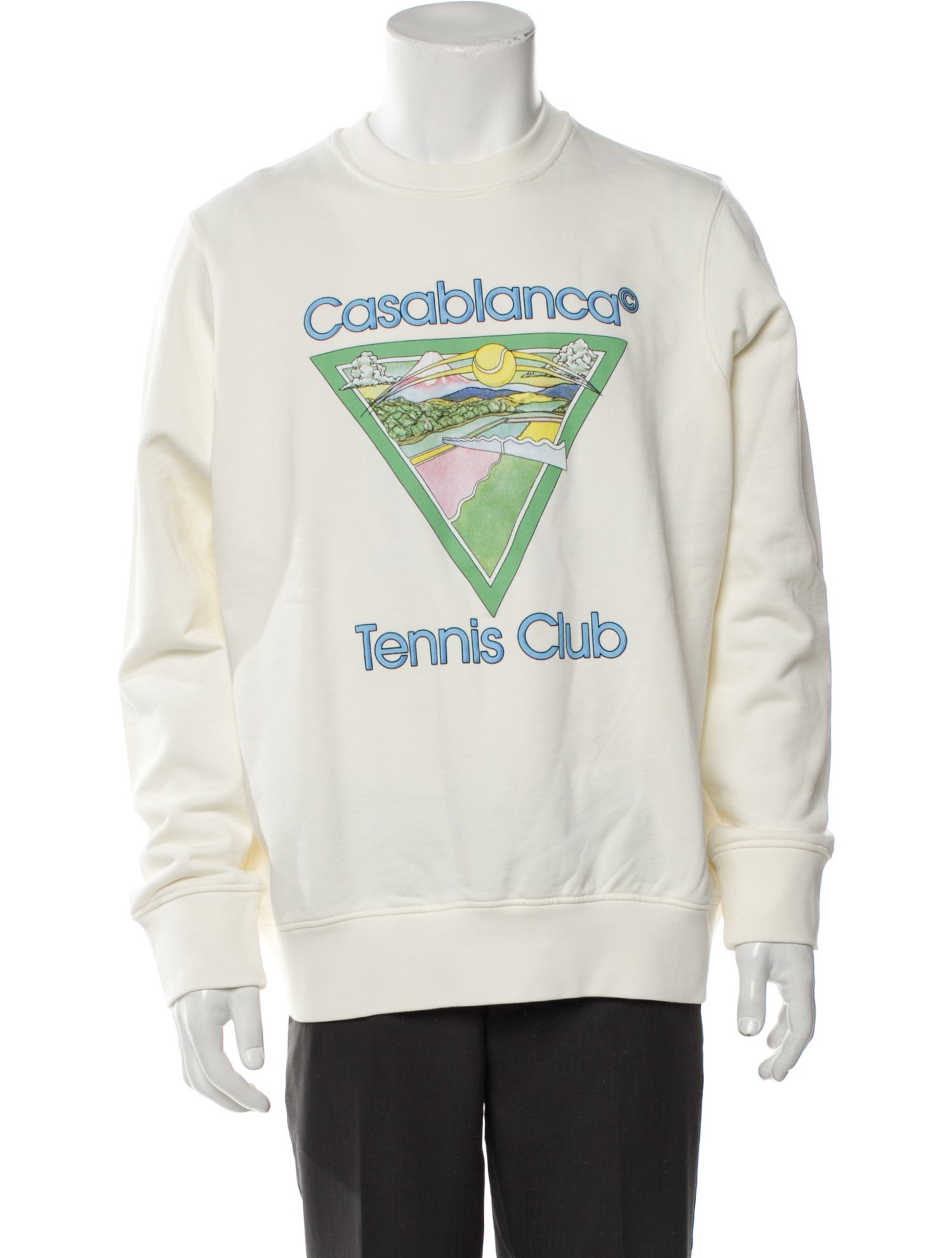 Casablanca Graphic Print Crew Neck Pullover