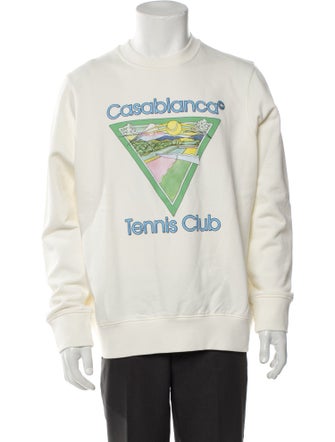 Casablanca Graphic Print Crew Neck Pullover
