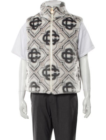 Casablanca Outerwear 2025 Faux Fur Trucker Jacket XL