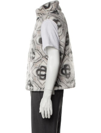 Casablanca 2025 Faux Fur Trucker Jacket