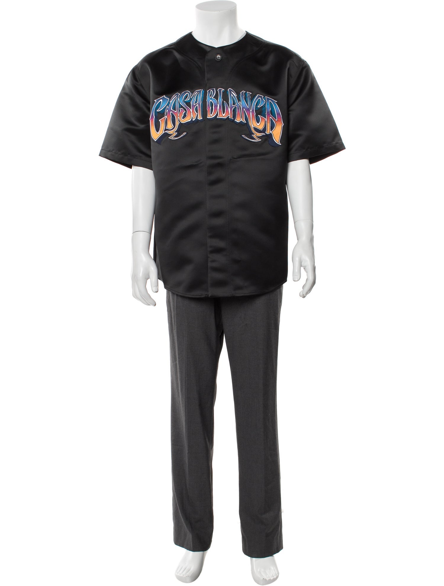 Casablanca Graphic Print Crew Neck T-Shirt