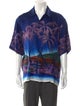 Casablanca Silk Graphic Print Shirt